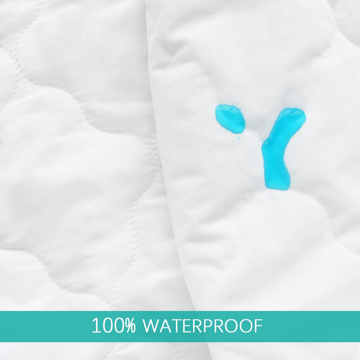 Crib Mattress Protector Sheets Fitted Waterproof Mattress Pad Cover 2 Pack