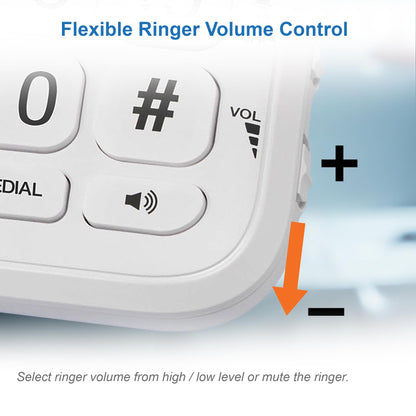 Vtech SA3100 Corded Senior Phone for Elderly with High-Contrast Large Buttons,Multilingual Talking Digits,Visual Ringer,Speed Dial,Speakerphone,No AC Power,Earpiece and Speakerphone Volume Control