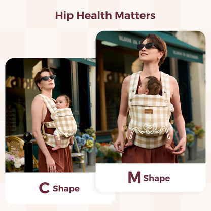 Momcozy PureHug Baby Carrier - Ergonomic, Cozy and Lightweight for 7-45 lbs