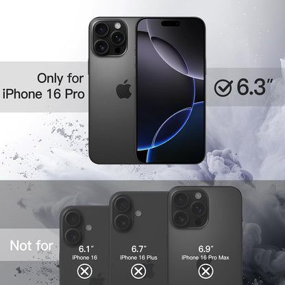 JETech Case for iPhone 16, Anti-Yellowing, Clear