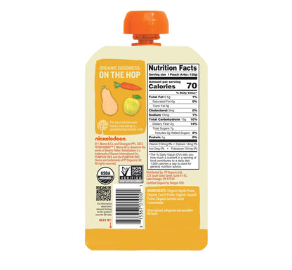 Pumpkin Tree Peter Rabbit Organics, Banana, Mango, and Kale, 4 Squeeze Pouch, Mango, Broccoli & Kale, 4.4 Ounce (Pack of 10)