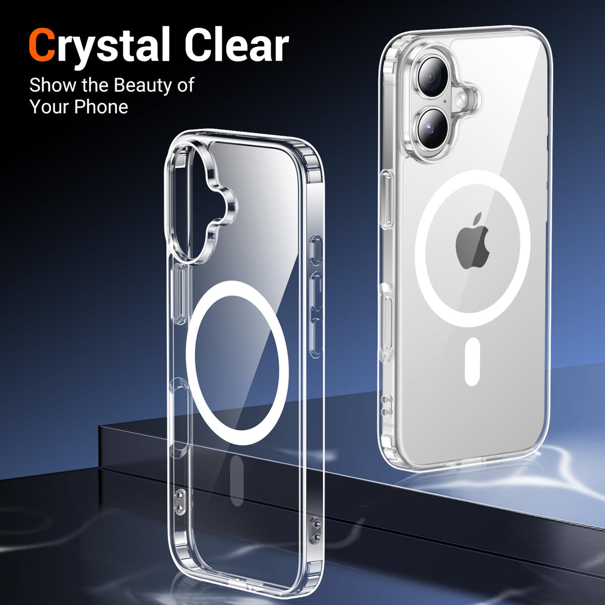 Temdan for iPhone AIR Case with Screen Protector Beige