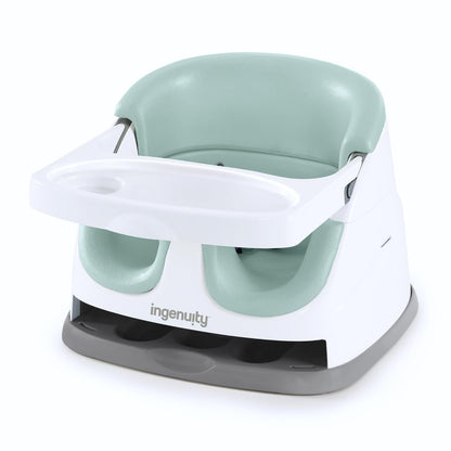 Ingenuity Baby Base 2-in-1 Booster Seat with Tray, Feeding & Floor Seat