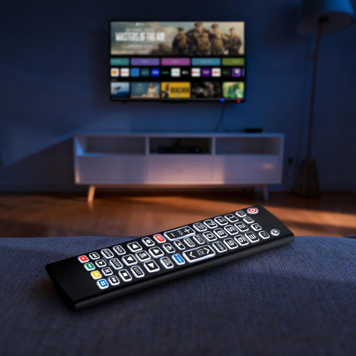 Replacement for Samsung TV Remote, for All 2018-2024 Samsung Remote Control for Smart TV with Voice Control. No Solarcell. 2-Year Warranty.