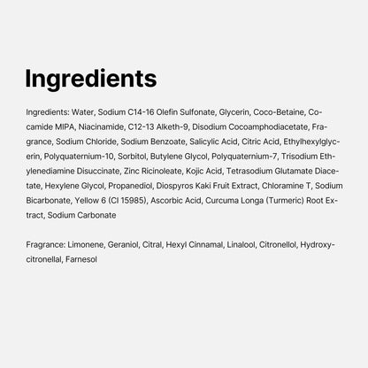 medicube Kojic Acid Turmeric Brightening Body Wash, 13.52 fl.oz