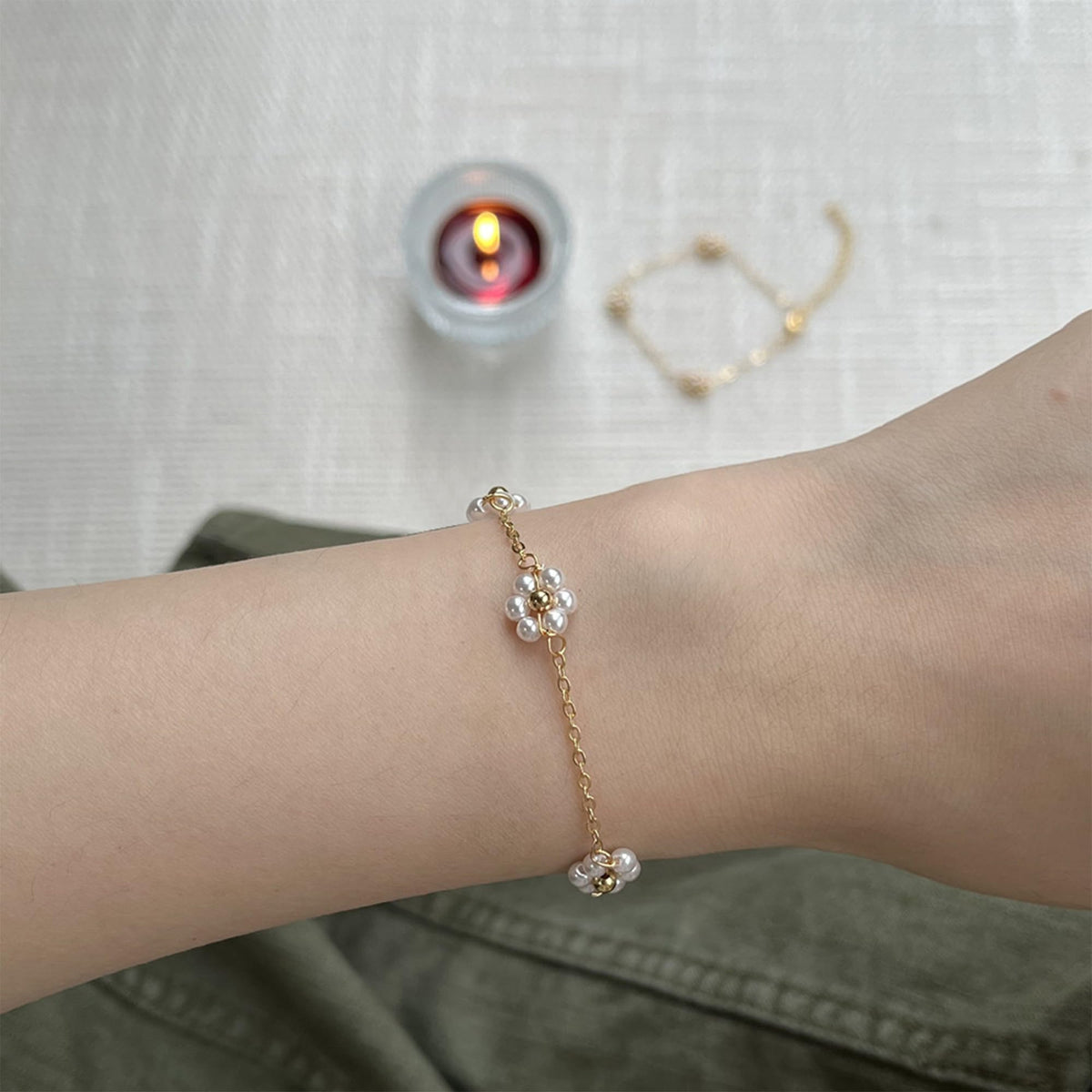 Pearl Bracelets for Women and Girls, Dainty Bracelet Wedding Pearl Jewelry