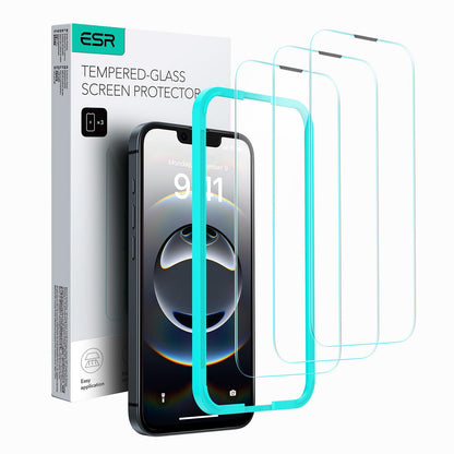 ESR 3 Pack for iPhone 17/iPhone 16 Pro Screen Protector, Align Frame