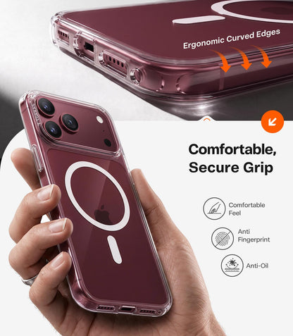 TORRAS Stronger Magnetic & Shockproof for iPhone 18 Pro Max Case Burgundy