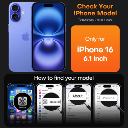 TAURI for iPhone 16 Pro Case, Compatible with MagSafe, Clear