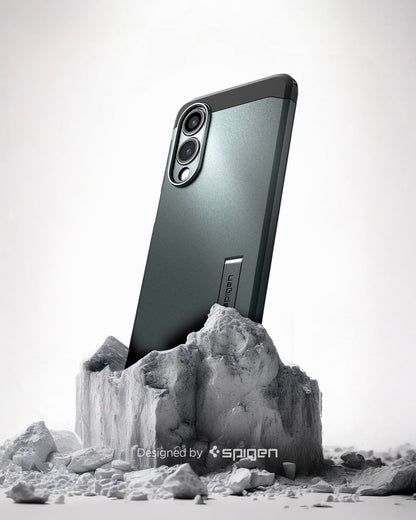 Spigen for Galaxy S26 Case, Tough Armor MagFit [Kickstand] [Compatible with MagSafe] [Military-Grade Protection] - Black