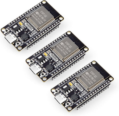 ELEGOO 3PCS ESP-32 Dev Boards, ESP-WROOM-32, USB-C, WiFi Bluetooth 4.2