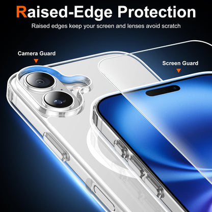 Temdan for iPhone AIR Case with Screen Protector Beige