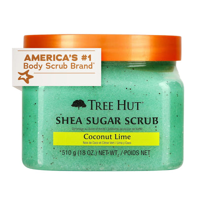 Tree Hut Vanilla Body Scrub, Exfoliating Sugar Scrub, Vegan, 18 Oz