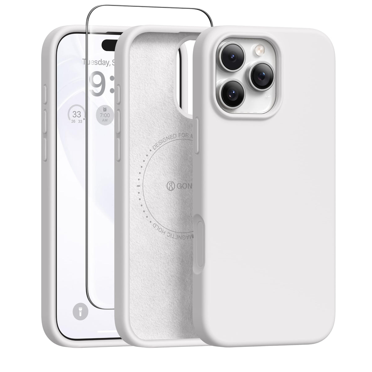 GONEZ for iPhone 18 Pro Max Case/iPhone 17 Pro Max Case, Mist Blue