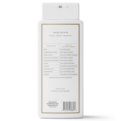 Native Clean Body Wash for Women & Men, Powder & Cotton Scent, 18 fl oz
