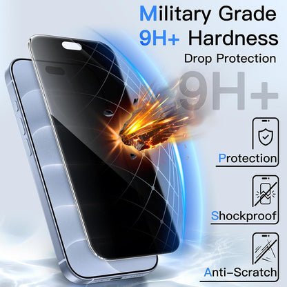 JETech Privacy Screen Protector for iPhone 16 Pro Max, 2-Pack