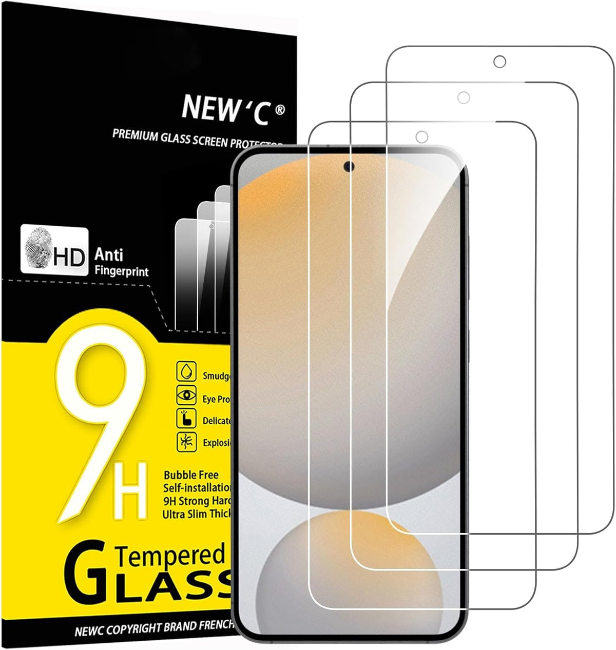 NEW'C for Samsung Galaxy S23 6.1" (SM-S911),Screen Protector Tempered Glass