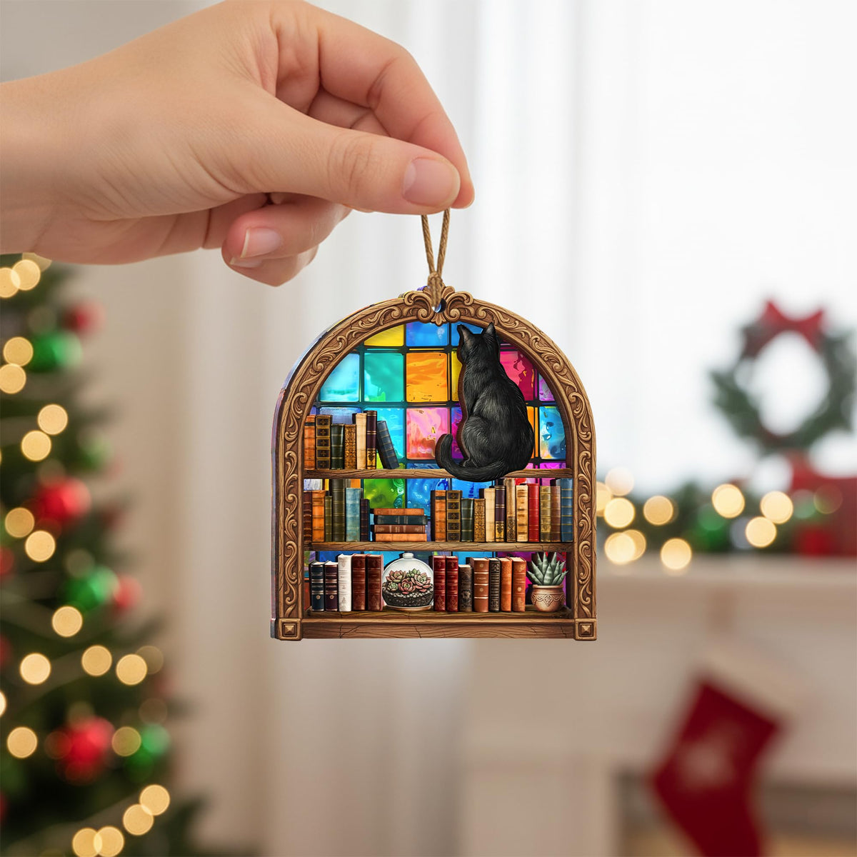 Book Lovers Gifts Book Ornament, Teacher Gifts for Women, Librarian, Reader