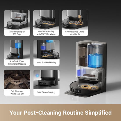 DREAME L40s Ultra AE Robot Vacuum and Mop, Self Emptying & Auto Refill