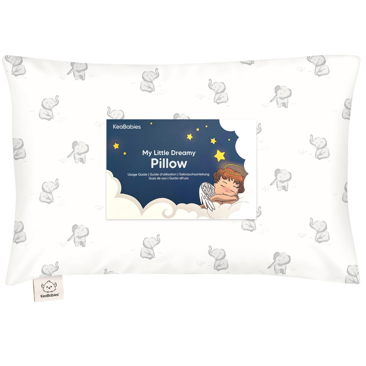 Toddler Pillow with Pillowcase 13x18 My Little Dreamy Pillow(Jolly Rainbow)