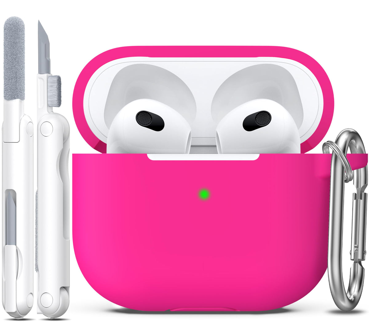 R-fun for AirPods 2nd/1st Case Silicone Cover, Banana Violet