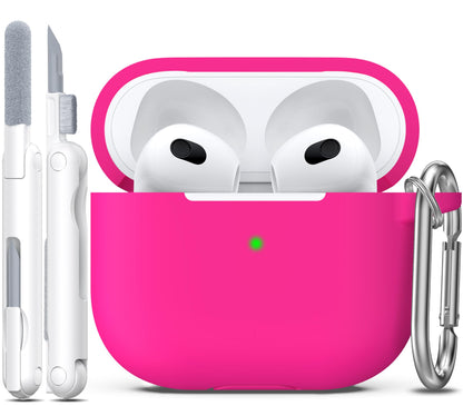 R-fun for AirPods 2nd/1st Case Silicone Cover, Banana Violet