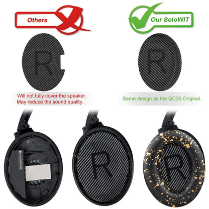 Earpads for Bose QC35 & QC35 ii - Black