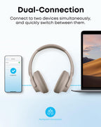 soundcore by Anker Q20i Hybrid Active Noise Cancelling Headphones, Black
