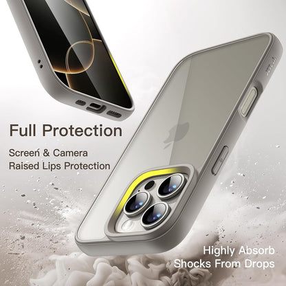 JETech Case for iPhone 16, Anti-Yellowing, Clear