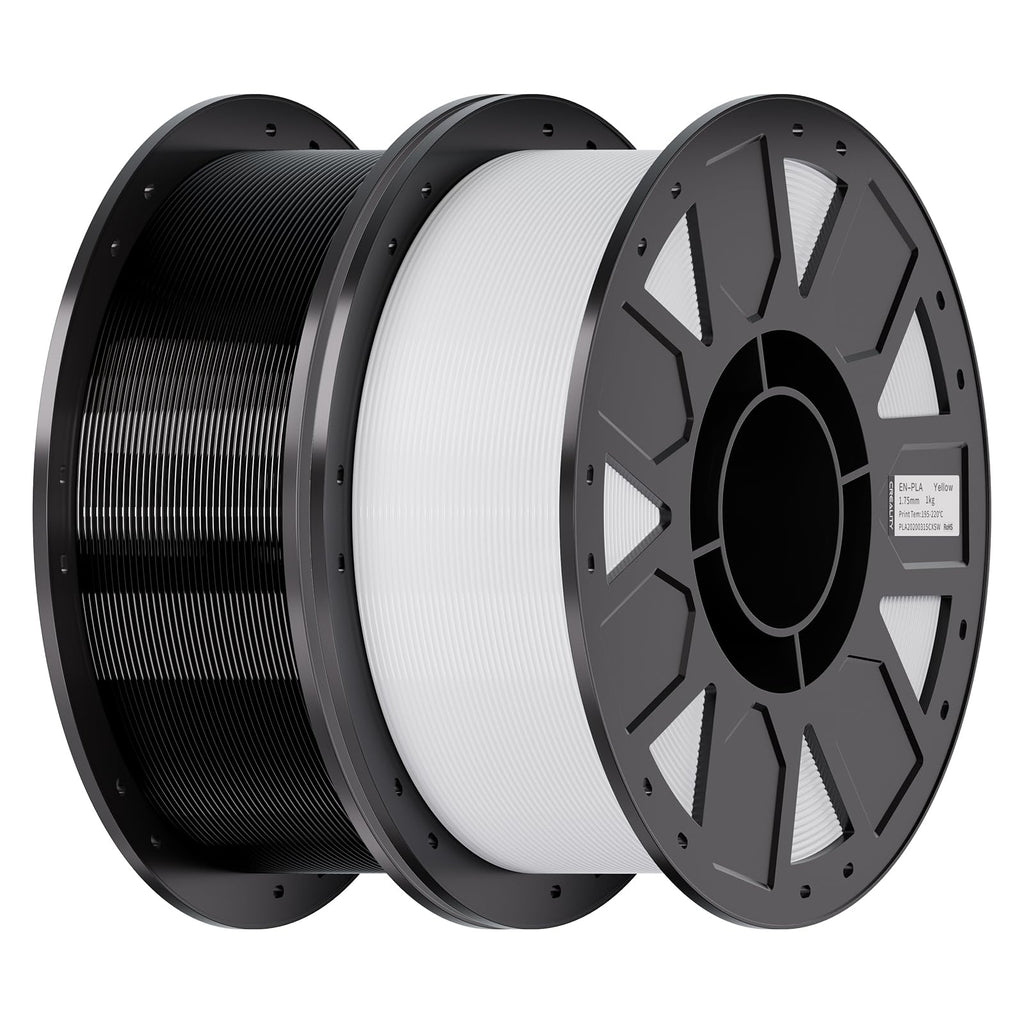 Creality PETG Filament 1.75mm 4KG, Black+White+Blue+Red, Total 4-Pack