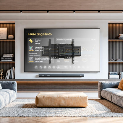 USX Mount Full Motion TV Wall Mount for 42-90 inch TV Holds up to 132lbs