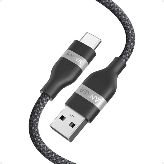 Anker Nano USB A to USB C Cable, CarPlay USB to USB C Cable (3 ft, Balck)
