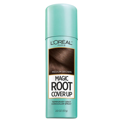 L'Oreal Paris Magic Root Gray Hair Cover Up, Medium Brown, 2 oz, 2 Count