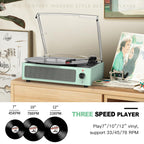 Seasonlife® Record Player for Vinyl Turntable with Speakers,Pale Purple