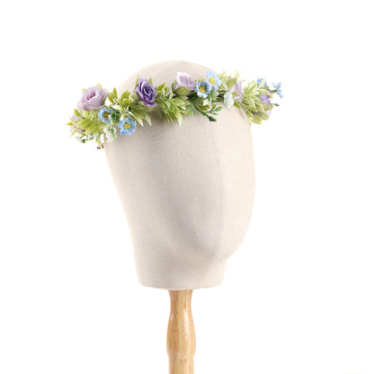 Pink Bohemian Flower Crown, Fairy Babys Breath Flower Headband