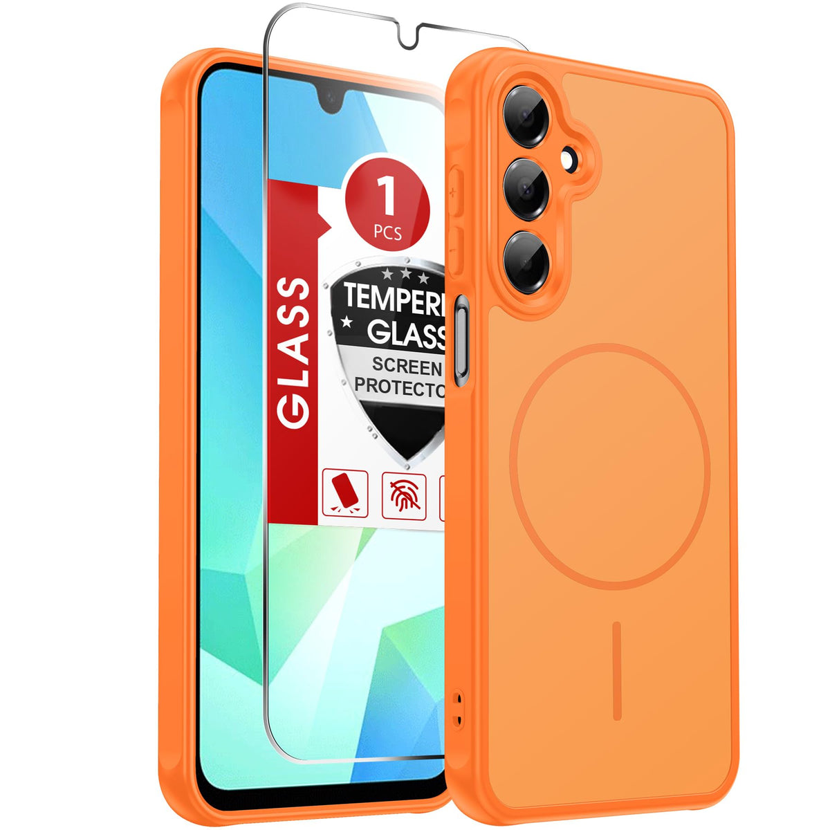 LeYi for Pixel-8A Phone Case: MagSafe Fit & Screen Protector Crystal Clear