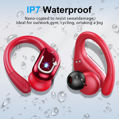 Wireless Earbuds Sports, 75Hrs Bluetooth 5.4 Headphones, Bass Hi-Fi Stereo