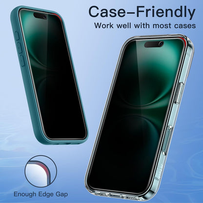 JETech Privacy Screen Protector for iPhone 16 Pro Max, 2-Pack