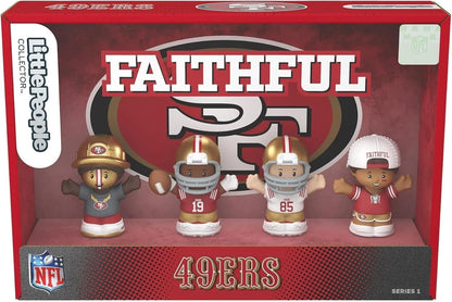 49ers Little People Collector 4 Pack Figure Set Featuring George Kittle Plus