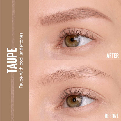 Maybelline Express Brow Ultra Slim Eyebrow Makeup, Brow Pencil with Precision Tip and Spoolie for Defined Eyebrows, Soft Brown 255, 1 Count