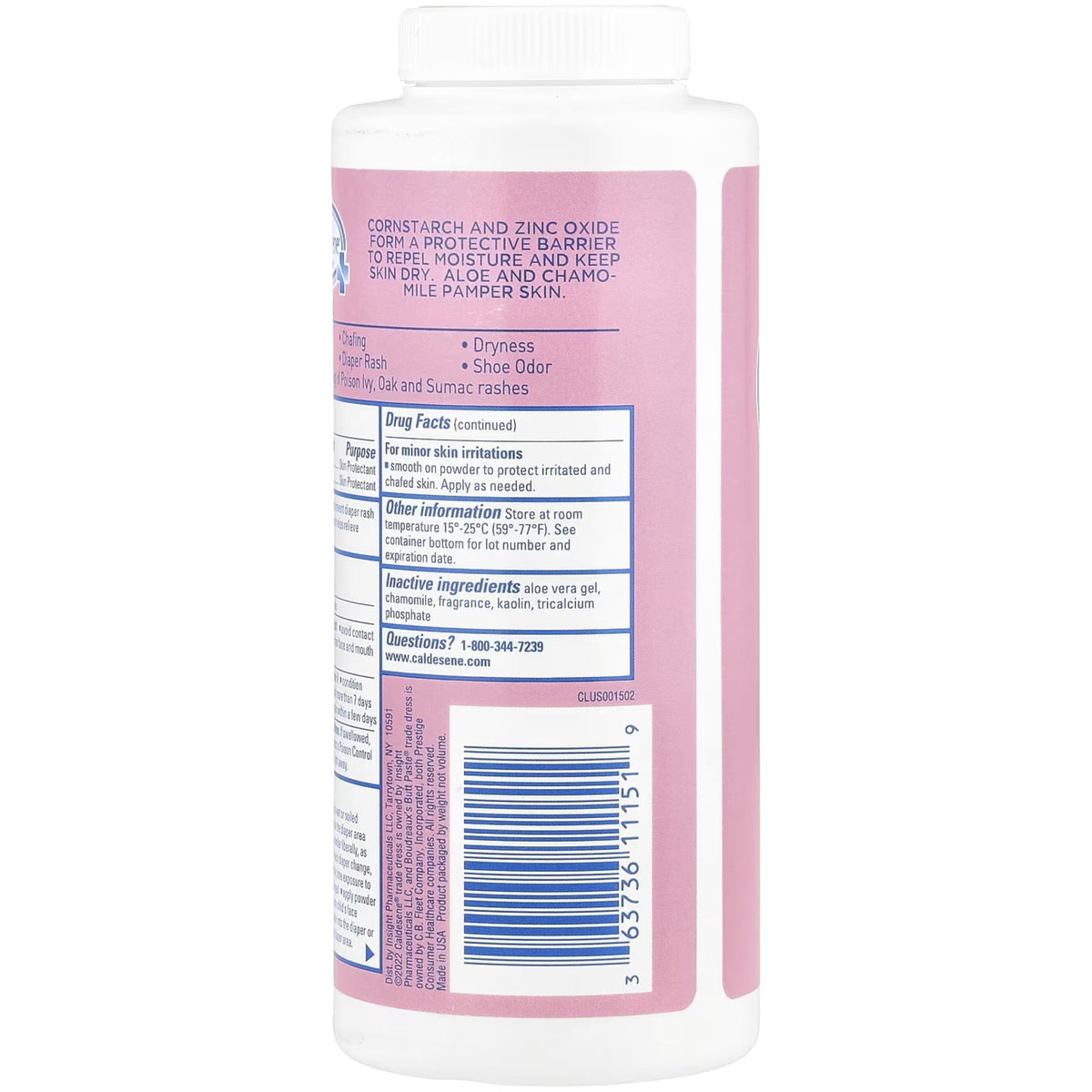 Caldesene Medicated Protecting Powder with Zinc Oxide & Cornstarch-Talc Free, 5 Ounce (5 Pack)