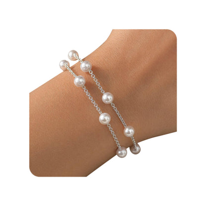 Pearl Bracelets for Women and Girls, Dainty Bracelet Wedding Pearl Jewelry