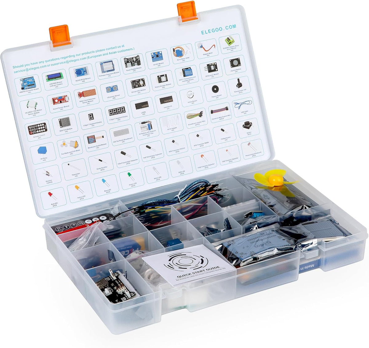 ELEGOO UNO R3 Project Most Complete Starter Kit, Compatible with Arduino