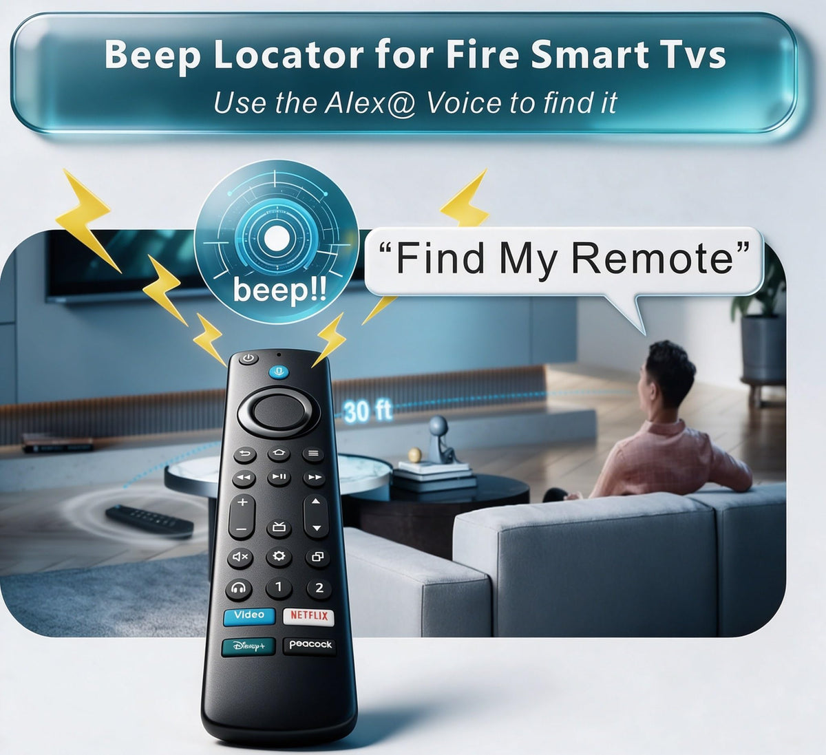 Replacement Remote Compatbile with Toshiba TV Remote, 2026-2020