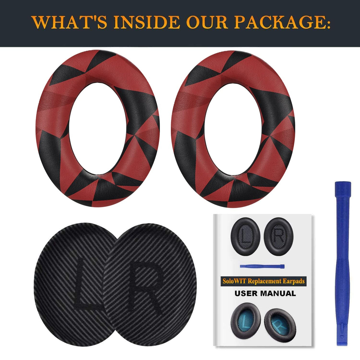Earpads for Bose QC35 & QC35 ii - Black