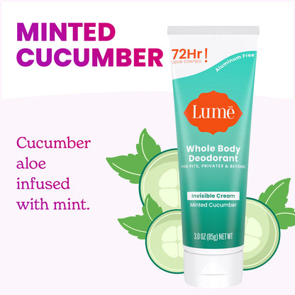 Lume Whole Body Deodorant - Cream Tube - 3 oz, 2 pk (Soft Powder)