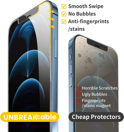 UNBREAKcable 3-Pack Screen Protector for iPhone SE 2022/SE 2020, iPhone 8/7