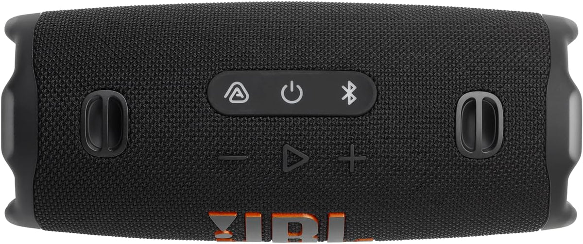 JBL Charge 6 Portable Waterproof Speaker with Powerbank and Strap - Black (Renewed)