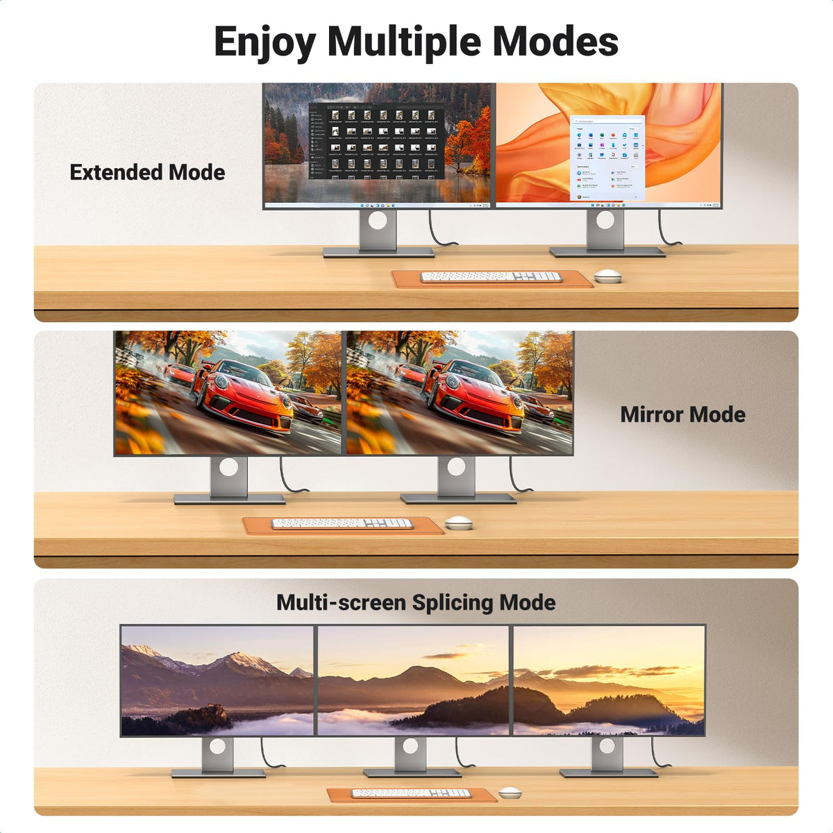 UGREEN 4K DisplayPort to HDMI Cable 1080P@120Hz, 6.6FT