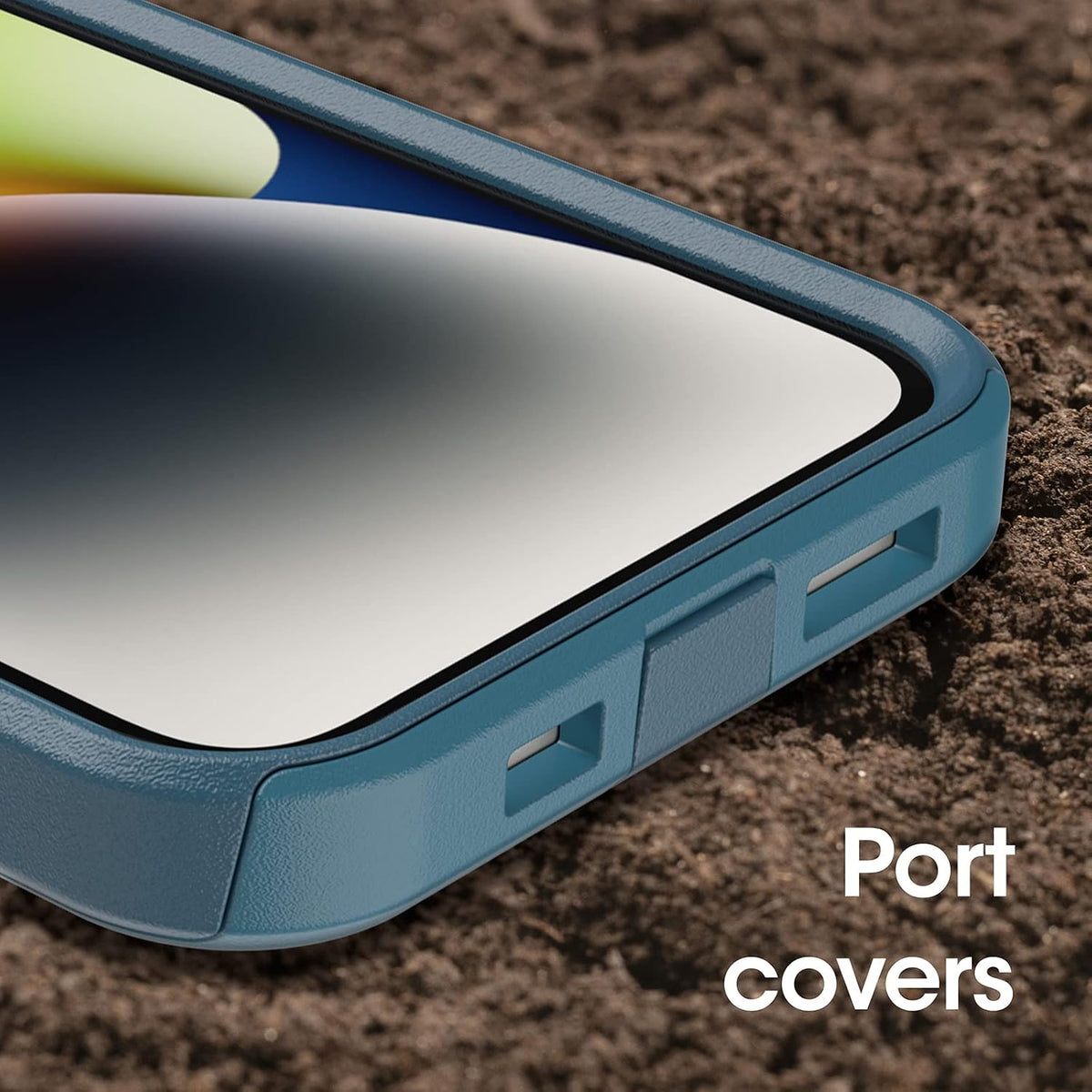 OtterBox iPhone 14 & iPhone 13 Commuter Series Case - BLACK , slim & tough, pocket-friendly, with port protection